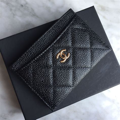 chanel classic credit card holder|Chanel card holder original.